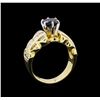 Image 4 : 1.41 ctw Sapphire and Diamond Ring - 18KT Yellow Gold
