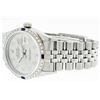Image 6 : Rolex Stainless Steel Diamond and Sapphire DateJust Men's Watch