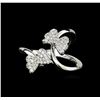 Image 2 : 0.37 ctw Diamond Ring - 14KT White Gold