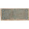 Image 2 : 1864 $5 Confederate States of America Bank Note