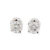 Image 1 : 1.00 ctw Diamond Stud Earrings - 14KT White Gold