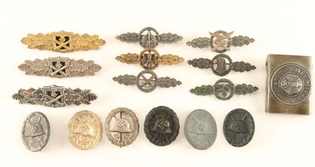 WW II Nazi Bars, Badges & More