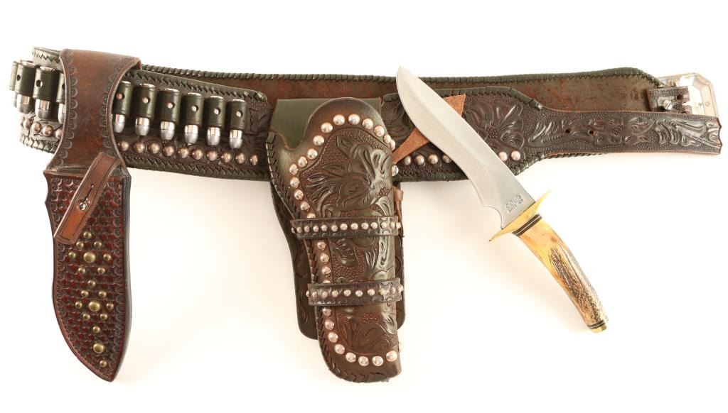 Custom Holster Rig with Colt Bowie Knife