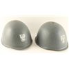 Image 2 : Lot of 2 U.N. Helmets