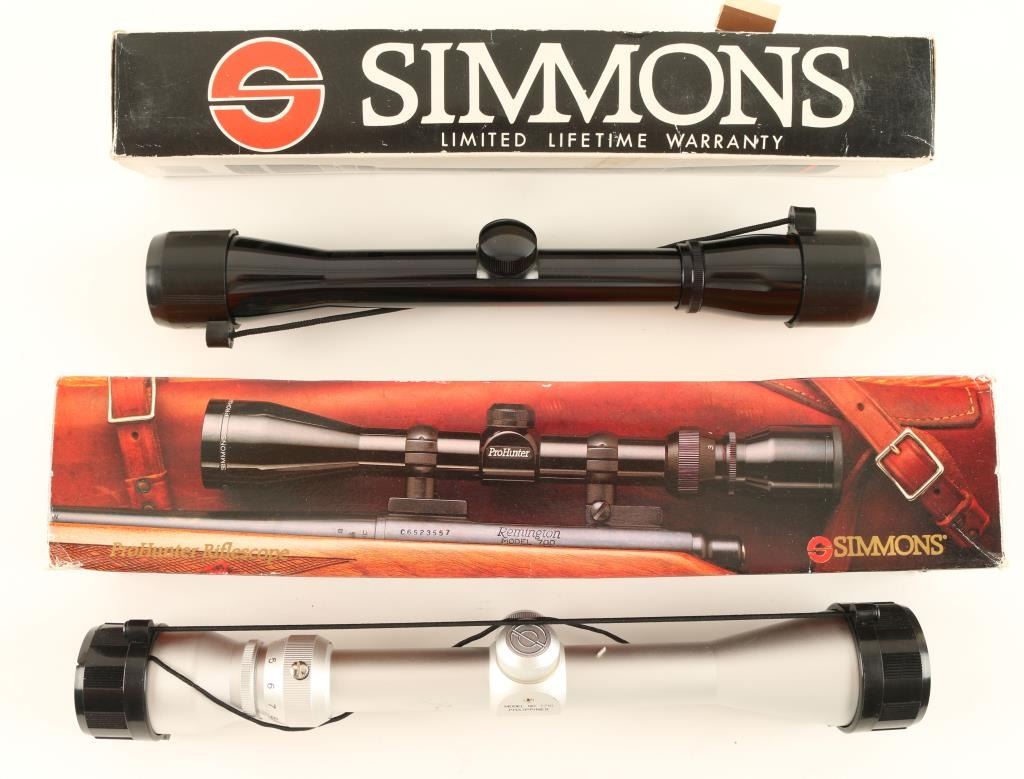 Lot of 2 Simmons Rifle Scopes