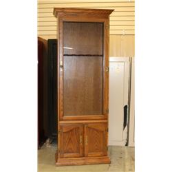 Oak Gun Cabinet