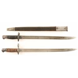 Lot of 2 Antique Bayonet's