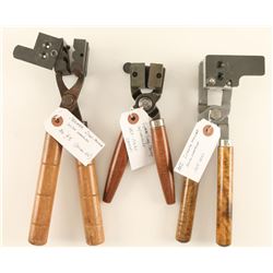 Lot of 3 Bullet Molds