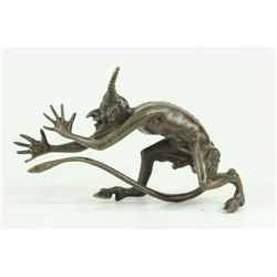 Vienna Bronze Bergman Satyr Devil Sculpture (4"X6")