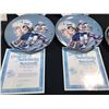 Image 2 : LOT OF 6 COLLECTABLE WAYNE GRETZKY PLATES AND A 45' RECORD CALLED 'GRETZKY GRETZKY - READ ALL ABOUT