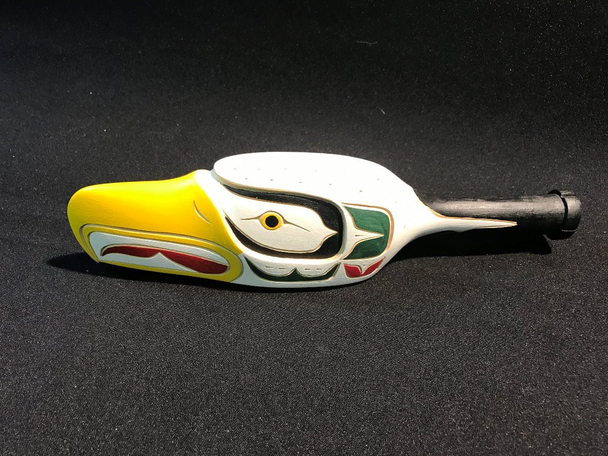 SET OF 4 RATTLES BY SQUAMISH NATION ARTIST GREG JOSEPH. INCLUDES ...