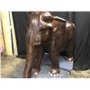 Image 2 : LARGE SOLID EXOTIC WOOD CARVED ELEPHANT.  CARVING MEASURES: 36" TALL X 42" LONG X 22" WIDE