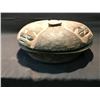Image 1 : SOLID WOOD AFRICAN DIVINATION BOWL WITH LID, 4 FIGURES CARVED IN LID.