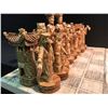 Image 2 : ASIAN THEME OVERSIZED CHESS SET WITH FIGURES RANGING FROM 8" TO 12" TALL.
