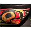 Image 2 : OLDER HAIDA CARVED CANOE, MEASURES 73.5" LONG X 22.5" WIDE