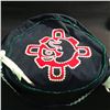 Image 2 : LARGE CEREMONIAL DRUM WITH 'YOGIES' (SEA MONSTER) PAINTED ON FRONT.  DRUM COMES WITH BEADED