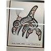 Image 2 : FRAMED PRINT 'HAIDA KILLER WHALE - SKANNA' BY HAIDA ARTIST BILL REID