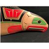 Image 2 : CARVED / PAINTED WALL MOUNT SALMON PANEL BY SQUAMISH NATION'S NEIL BAKER