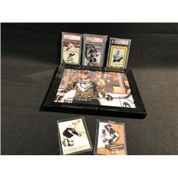 LOT OF SYDNEY CROSBY MEMORABLIA INC. SIGNED PITTSBURGH PENGUINS PHOTOGRAPH, CROSBY UPPER DECK PSA