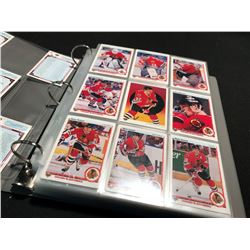 BINDER OF HOCKEY CARDS