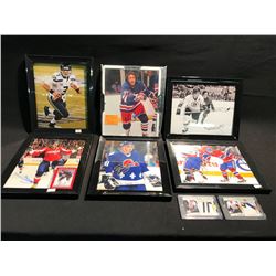 LOT OF SIGNED SPORTS PHOTOGRAPHS INC: CAREY PRICE / PK SUBAN, BOBBY ORR, RUSSEL WILSON, ALEX
