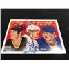 Image 2 : WAYNE GRETZKY, MARIO LEMIEUX, BRETT HULL TRIPLE  AUTOGRAPHED  50/50 CLUB CARD COMES WITH THE