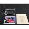 Image 1 : WAYNE GRETZKY  AUTOGRAPHED  NHL'S FIRST 2000 POINT SCORER CARD COMES WITH THE