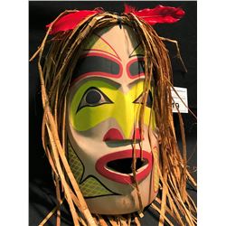 SHAMAN MASK BY STO'LO NATION ARTIST ROBER THOMAS.