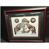 Image 1 : FRAMED LIMITED EDITION PRINT 'JOURNEY' NO. 100/200 BY KWA-GUILTH ARTIST RICHARD HUNT