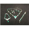 Image 1 : LOT OF MALACHITE JEWELLERY INCLUDING: NECKLACE, 2 BRACELETS AND 2 SETS OF EARRINGS