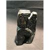 Image 2 : 7" TALL STONE CARVED TOTEM FEATURING: BEAR, SALMON, KILLER WHALE, WOLF AND MAN