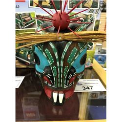 PUGWIS SEA MONSTER MASK CARVED BY SEABIRD ISLAND ARTIST HUBERT VINCENT BILLY