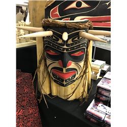 RAVEN SHAMAN MASK BY SAULTEAUX NATION'S EMIL THIBERT