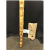 Image 1 : ROUGH CARVED TOTEM POLE BY STACY JACK, POLE MEASURES 36" TALL