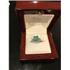 Image 1 : 14KT GOLD EMERALD (3.20CT) AND DIAMOND (0.20CT) RING
