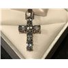 Image 1 : 14KT GOLD ALEXADRITE (3.75CT) CROSS PENDANT