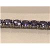 Image 2 : STERLING SILVER TANZANITE (6.40CT) BRACELET