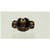 Image 1 : #2-STERLING SILVER SMOKEY QUARTZ RING SIZE 7.5