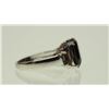 Image 2 : #2-STERLING SILVER SMOKEY QUARTZ RING SIZE 7.5