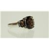 Image 3 : #2-STERLING SILVER SMOKEY QUARTZ RING SIZE 7.5