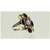 Image 3 : #3-STERLING SILVER GEMSTONE RING SIZE 8