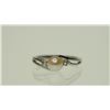 Image 1 : #10-10K GOLD PEARL & CZ RING SIZE 7