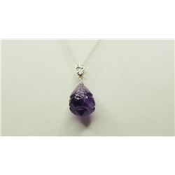 #12-14K GOLD AMETHYST NECKLACE