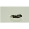 Image 3 : #13-STERLING SILVER DIAMOND RING SIZE 7