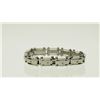 Image 1 : #15-STAINLESS STEEL DIAMOND MEN'S BRACELET