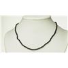 Image 1 : #16-14K GOLD BLACK ONYX NECKLACE