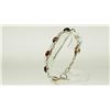 Image 2 : #19-STERLING SILVER AMBER BRACELET