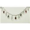 Image 2 : #22-STERLING SILVER GEMSTONE NECKLACE