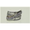 Image 1 : #29-STERLING SILVER TANZANITE RING SIZE 8
