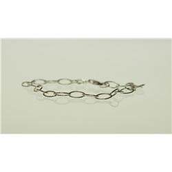 #40-STERLING SILVER LINK CHAIN